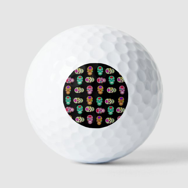 Balles de Golf Crânes de Sucre (Recto)