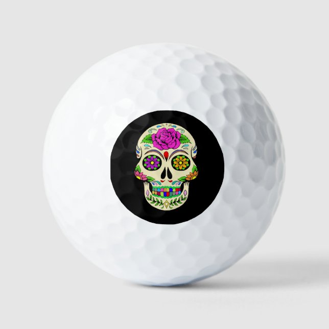 Balles de Golf Crânes de Sucre (Recto)