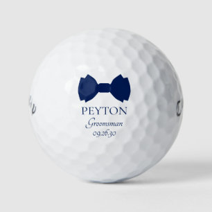 Balles De Golf Cravate Groomsman Blue Bow