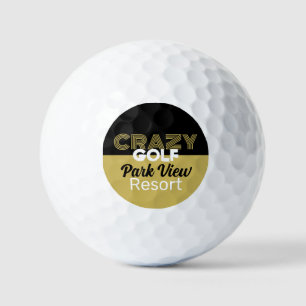 Balles De Golf Crazy Golf Slogan, Mini Golf Course
