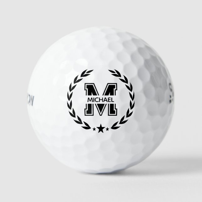 Balles De Golf Create Your Own Custom Branded Monogram (Recto)