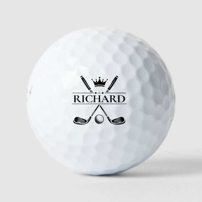 Balles De Golf Create Your Own Custom Name (Devant)