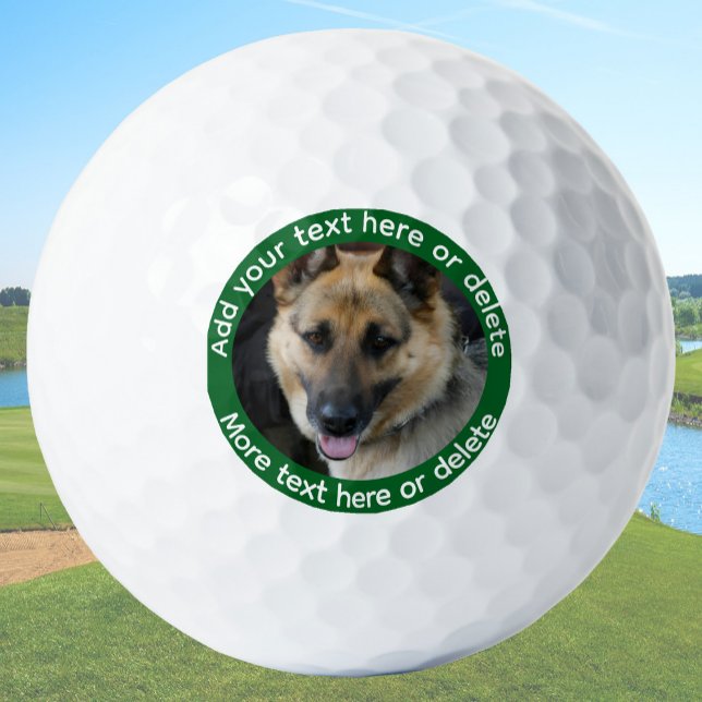Balles De Golf Create Your Own Custom Photo (Créateur téléchargé)