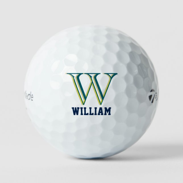 Balles De Golf Create Your Own Personalize Branded Monogram (Recto)