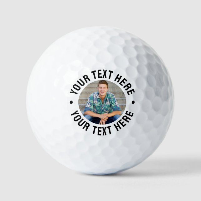 Balles De Golf Create your Own Text Photo (Recto)