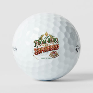 Balles De Golf Création de vacances motivante de Noël