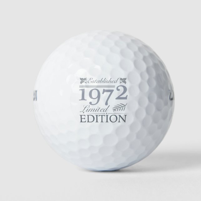 Balles De Golf Créé en 1972 50e anniversaire (Devant)