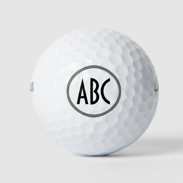 Balles De Golf Créez vos propres initiales de monogramme de nom (Devant)