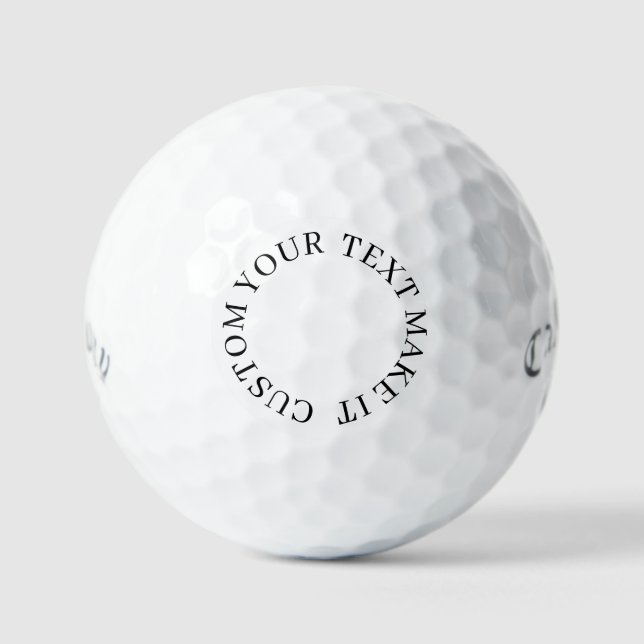 Balles De Golf créez votre propre Callaway Supersoft professionne (Recto)