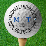 Balles De Golf Créez votre propre Fête des pères de Monogramme de<br><div class="desc">Créez Vos Propres Ballons De Golf Monogram De Golfeur. Ajoutez vos initiales monogrammes, nom et message pour faire une boule de golf amusante. Faites un cadeau pour vous-même ou présentez-vous comme un cadeau élégant de fête des pères, d'anniversaire, d'anniversaire ou de Noël à votre famille ou à des amis tels...</div>
