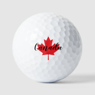 Balles De Golf Créez votre propre feuille d'érable rouge du Canad