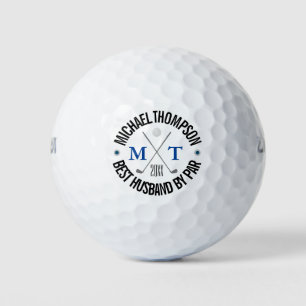 Balles De Golf Créez votre propre mari Monogram Golf Balls
