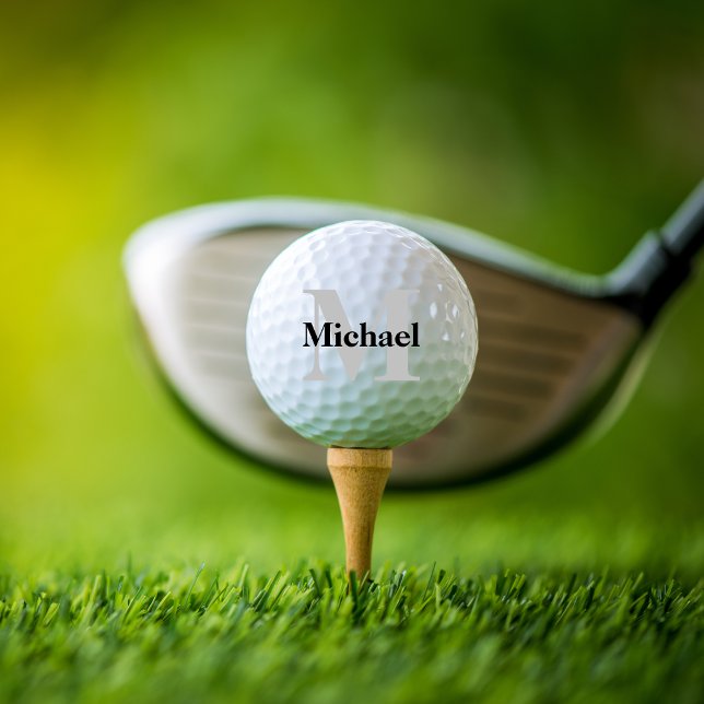 Balles De Golf Créez votre propre monogramme (Create Your Own Monogram Golf Balls)