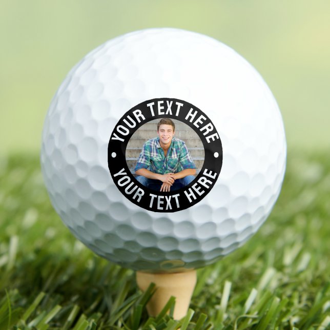 Balles De Golf Créez votre propre photo texte (Create your Own Photo Golf Balls)