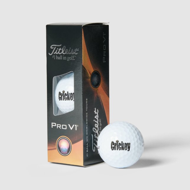 Balles De Golf Crickey : Mot D'Argot Aussie Fabriqué Avec Des Cro (Conditionnement)