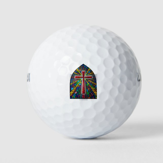 Balles De Golf Croix en verre tendu (Devant)