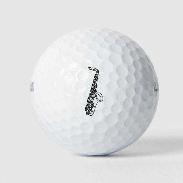 Balles De Golf Croquis de saxophone (Devant)