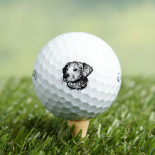 Balles De Golf Croquis en tête de canine