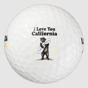 Balles De Golf Cru je t'aime la Californie