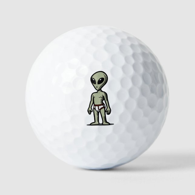 Balles De Golf Culotte Alien (Recto)