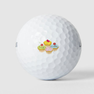 Balles De Golf Cupcakes d'anniversaire