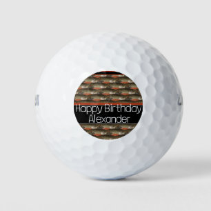Balles De Golf Custom Black Rust Fisherman's cadeau pêche à la mo