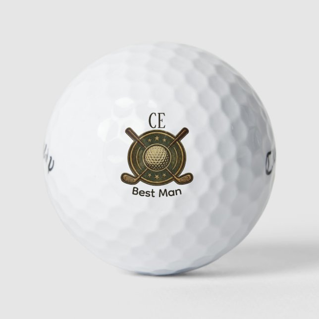 Balles De Golf Custom Create Your Own Best Man Golf  (Devant)