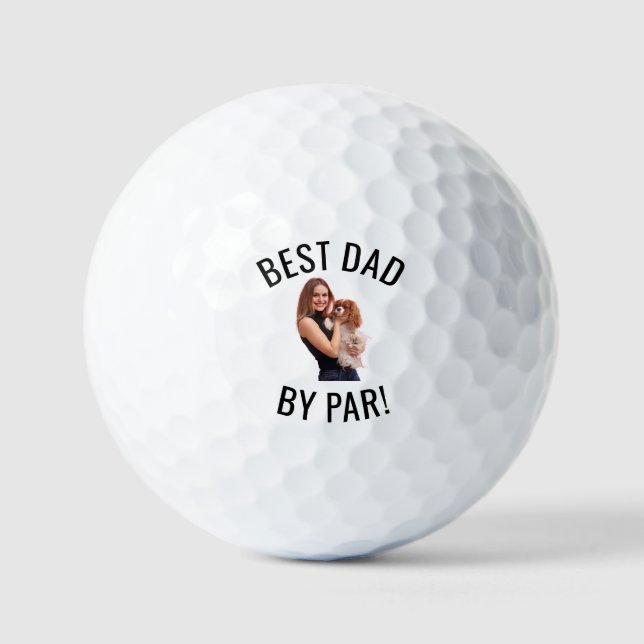 Balles De Golf Custom Face Best Dad By Par New Dad Personalized G (Recto)