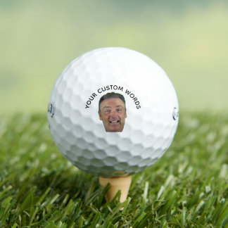 Balles De Golf Custom Face & Text – Funny Gift for Golfers 