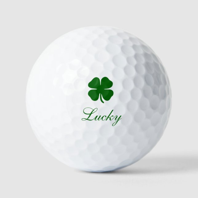 Balles De Golf Custom Lucky Clover (Recto)