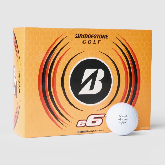 Balles De Golf Custom Quote Bridgestone e6 Personalized Golf Ball (Emballage)