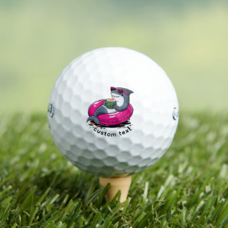 Balles De Golf Custom Shark Vacation Golf Ball Gift - Shark Lover