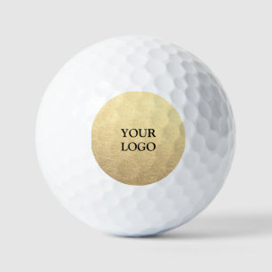 Balles De Golf Custom Simple Clean Gold Business Votre logo ici