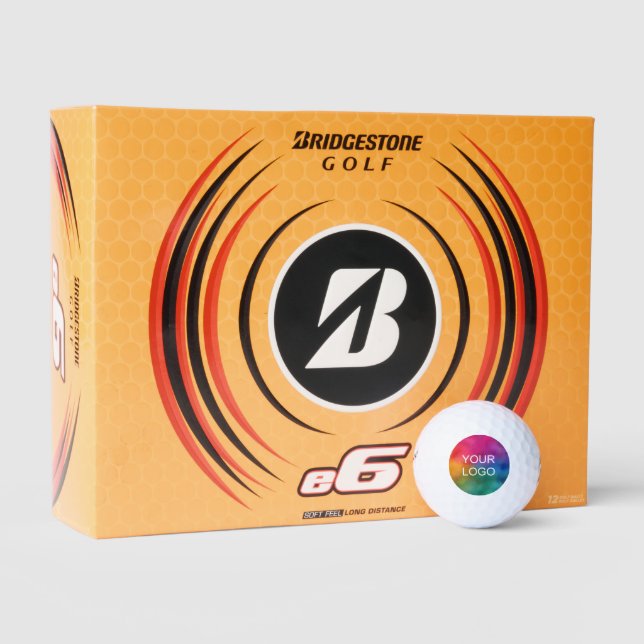 Balles De Golf Custom Template Logo Bridgestone e6 12 Pack (Emballage)