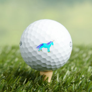 Balles De Golf Cute Blue Baby Boy Unicorn