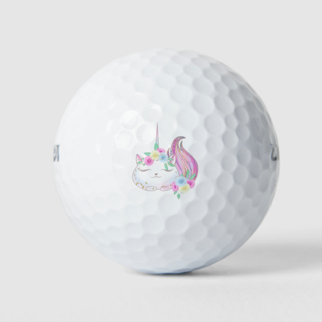 Balles De Golf Cute Caticorn (Devant)
