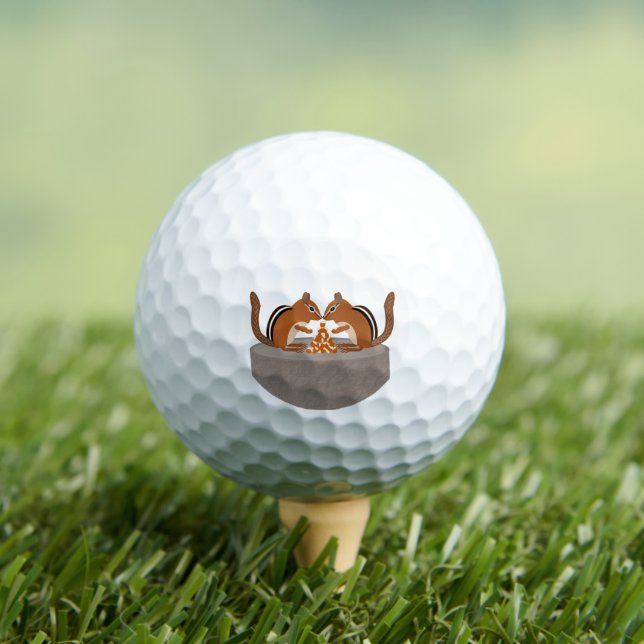 Balles De Golf Cute Chipmunks Mariage de automne (T-shirt Insitu)