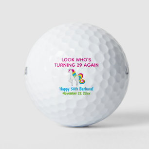 Balles De Golf Cute drôle Anniversaire Unicorn