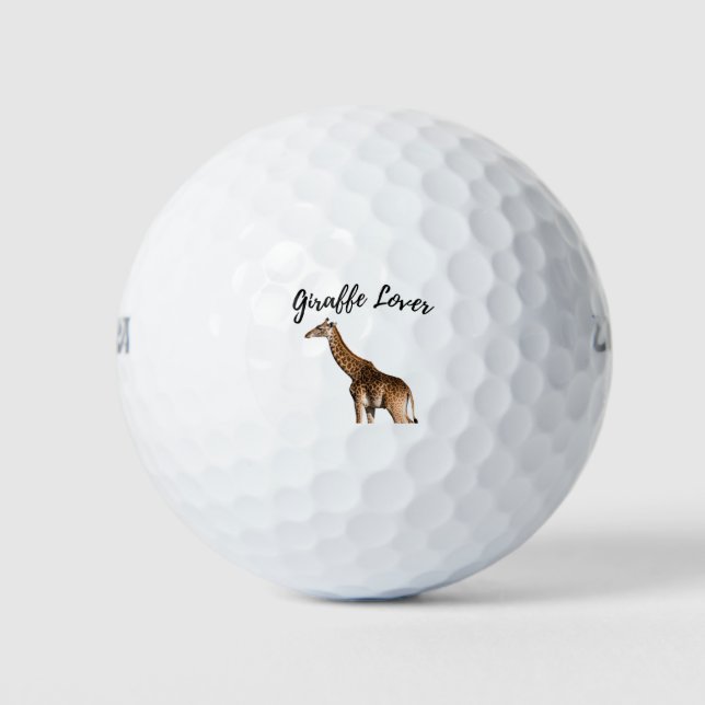 Balles De Golf Cute Giraffe Brown (Devant)