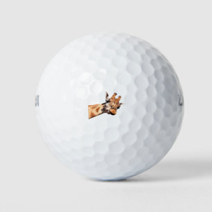 Balles De Golf Cute Giraffe Portrait