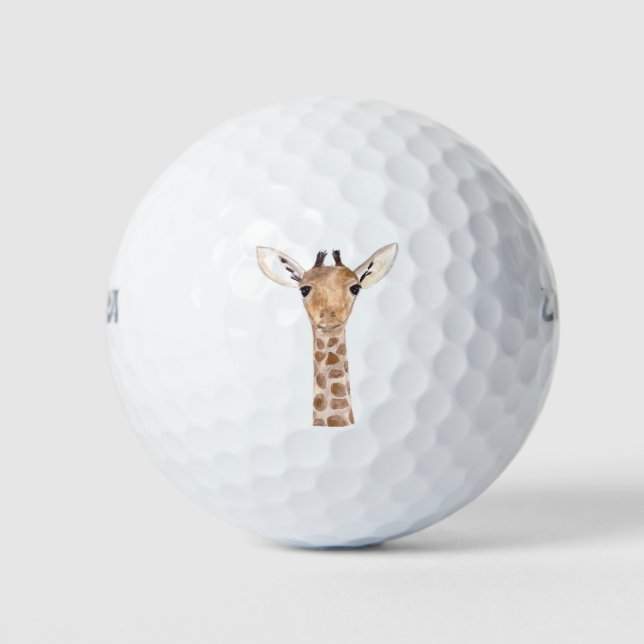 Balles De Golf Cute Giraffe Safari Animal Afrique Nature (Devant)