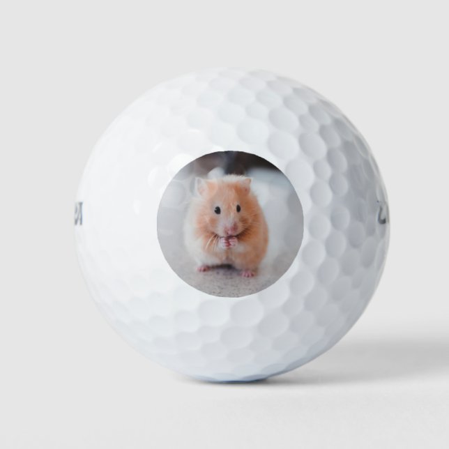 Balles De Golf Cute Hamster Aimer Animaux (Devant)