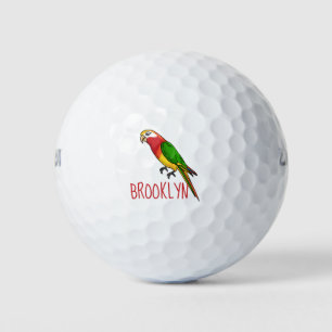 Balles De Golf Cute happy parrot