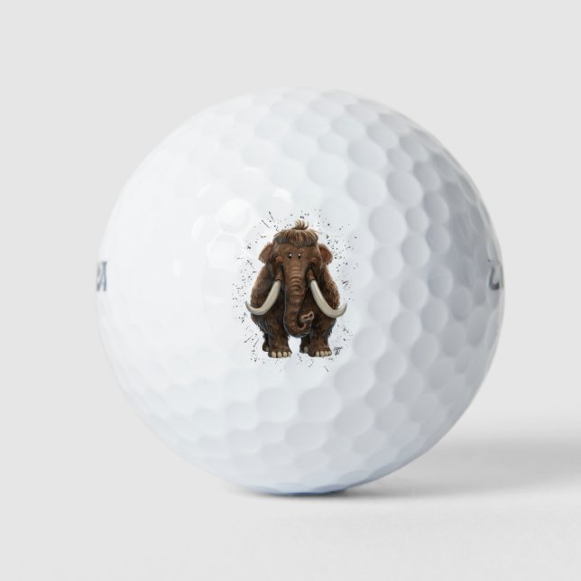 Balles De Golf Cute Mastodon (Devant)