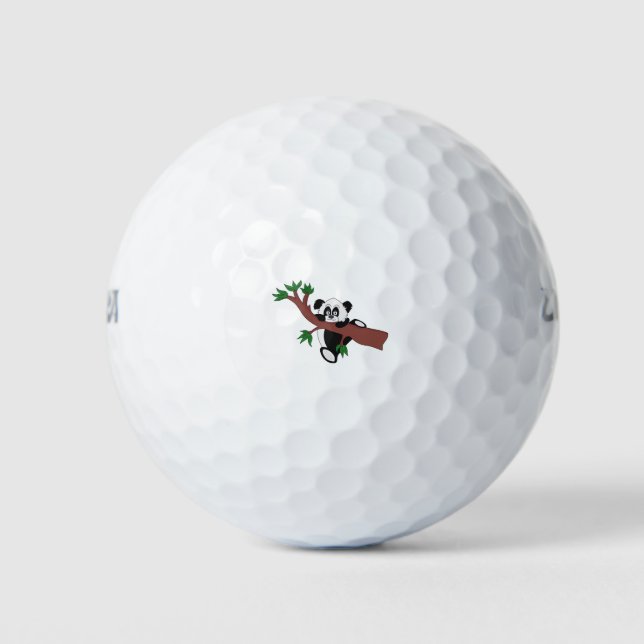 Balles De Golf Cute ours Panda (Devant)