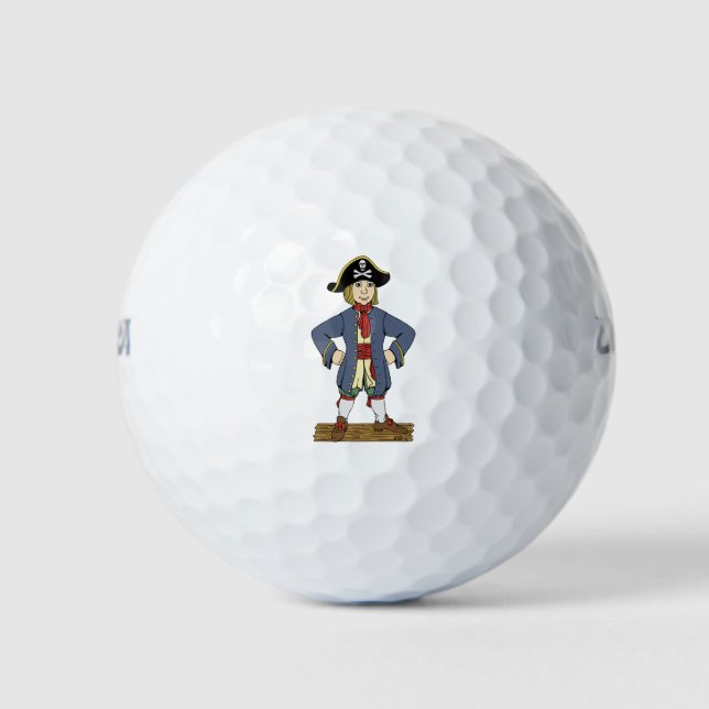 Balles De Golf Cute Pirate Lad (Devant)