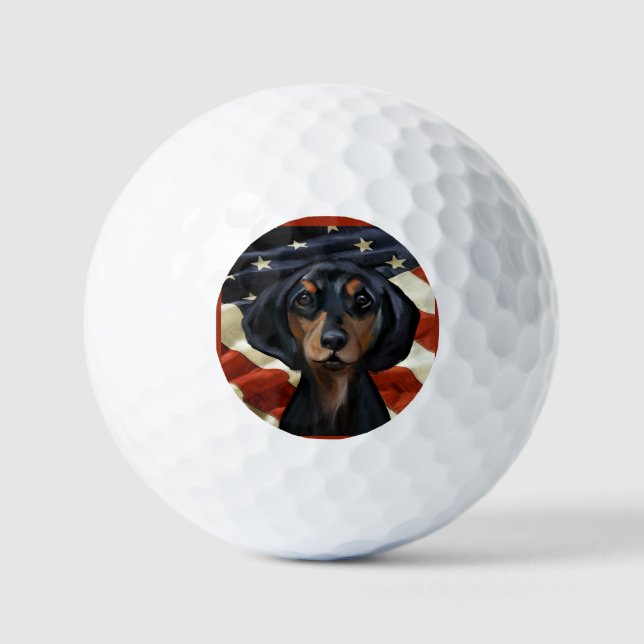 BALLES DE GOLF DACHSHUND (Recto)