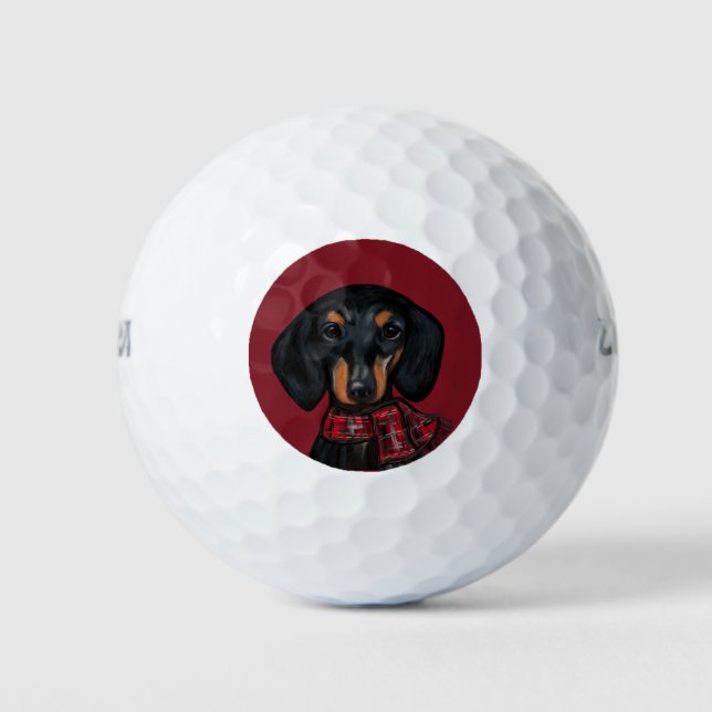 BALLES DE GOLF DACHSHUND        (Devant)
