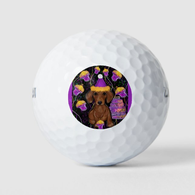 Balles De Golf Dachshund              (Devant)