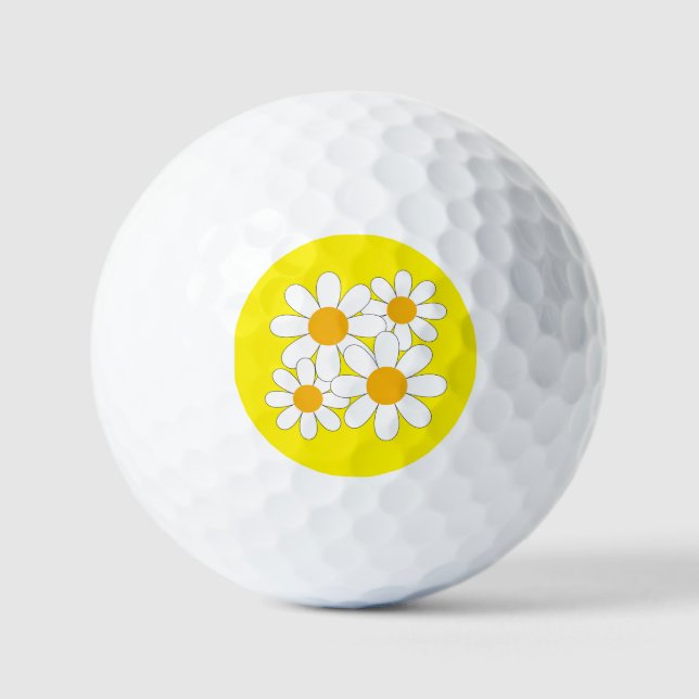 Balles De Golf Daisy Lumineuse et Audacieuse (Recto)